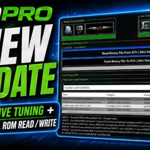 EvoPro v4.00 Mitsubishi ROM Tool Live Tuning and Full ROM Read Write