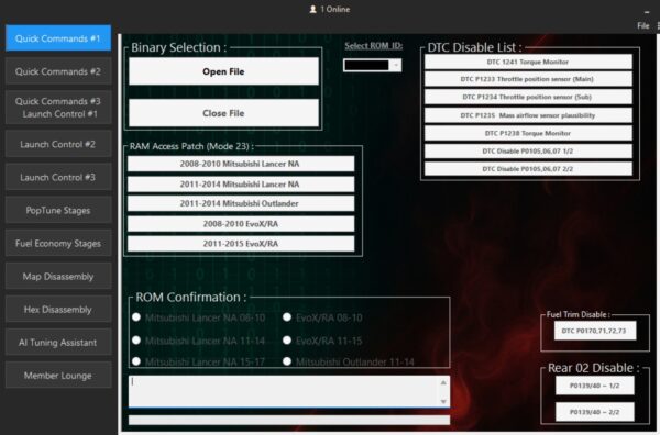 EvoPro v2.55 Mitsubishi ROM Editor Patch Tool - Image 5