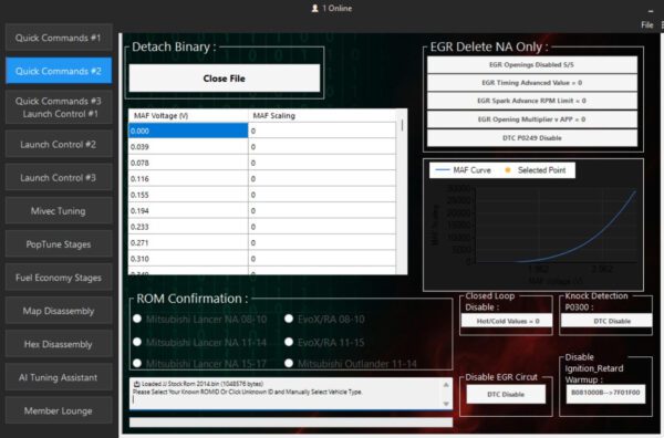 EvoPro v3.07 Mitsubishi ROM Editor Patch Tool - Image 2