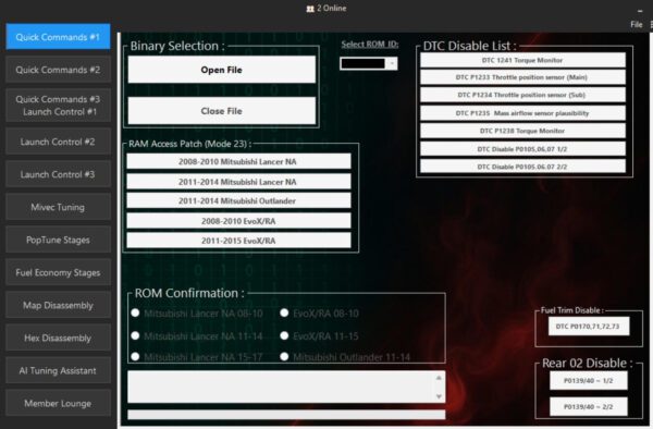 EvoPro v3.07 Mitsubishi ROM Editor Patch Tool - Image 3
