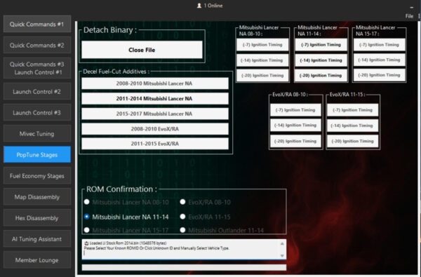 EvoPro v3.07 Mitsubishi ROM Editor Patch Tool - Image 4
